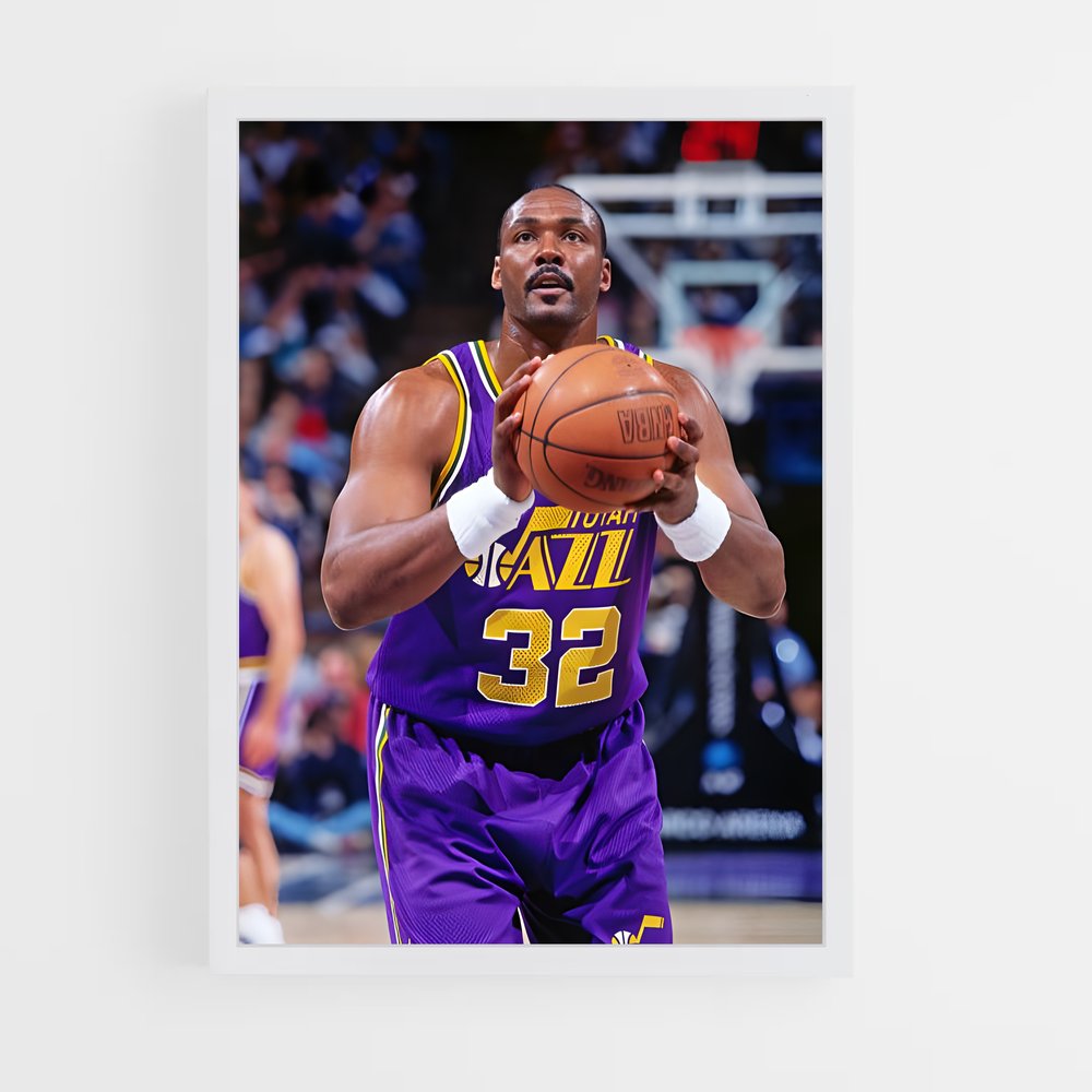Poster Karl malone Lakers – affiche Basketball (vue 3)
